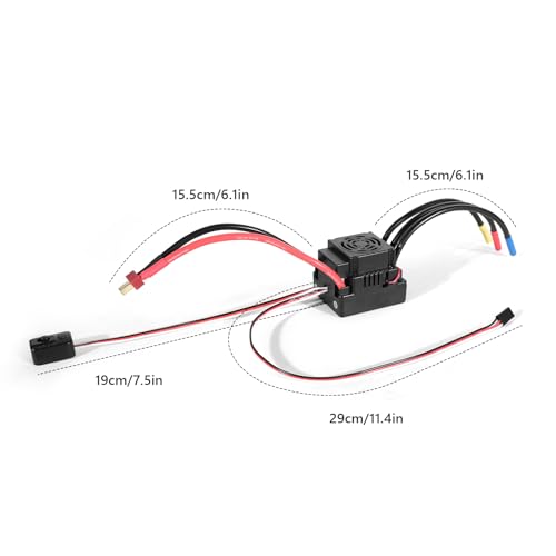Readytosky RC 80A Brushless ESC 2-4S Waterproof Electric Speed Controller | For 1/8 RC Car Truck