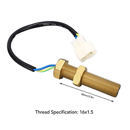 M16x1.5 Magnetic Rotate Speed Sensor - Gear Teeth Pick Up Sender - IP44 - Measure Engine Rotation Speed - for Engine Monitoring - Automotive Mechanics