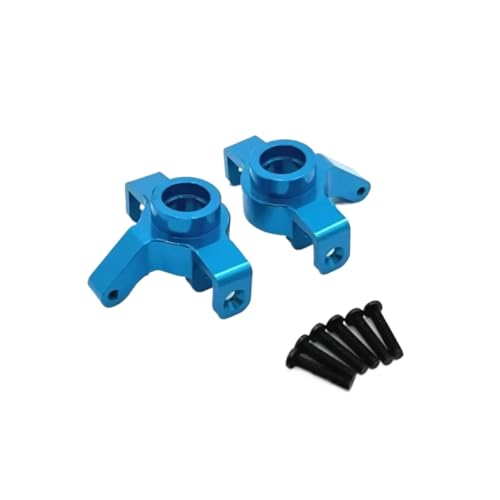 for Hyper GO for MJX 14301 14302 14303 1/14 Metal Steering Cup Rc Model Crawler Car Truck for Buggy Upgrade Parts Accessories RC Steering Knuckles Cup(Blue) - size: Blue