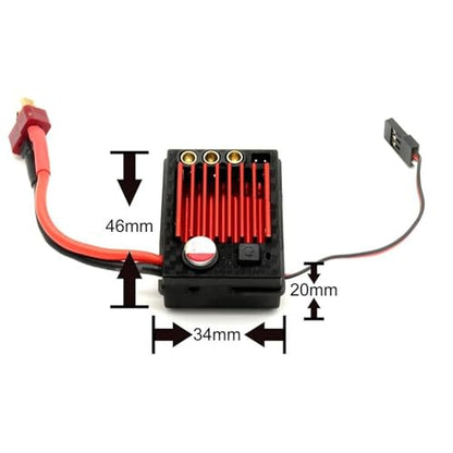 for SCY for MJX for Hyper Go 1/12 1/14 1/16 45A 6V/3A BEC Brushless ESC Electronic Speed Controller Scale Off Road RC Cars Monster RC Parts