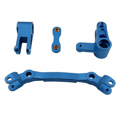 Aluminum Steering Bellcrank for ARRMA Granite Senton Typhon Big Rock (Blue) | 1/10,3S,Outcast Kraton 4S,AR340132 ARAC3020 ARA340179,CNC Steering Rack,High Strength,Precision Fit,RC Upgrade - color: Blue