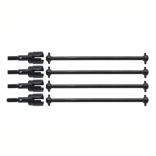 Front Rear Drive Shaft Compatible with HSP 94111 94108 94170 1/10 RC Car 4Pcs Dogbone Drive Shaft and Wheel Axle Upgrade Parts Replacement Accessories