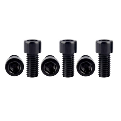 6Pcs Bike Screws M6x10 12 16 18 20 25 30 35mm Stainless Steel Socket Head Cap Allen Hex Bolt (Black, M6 x10mm) - color: Black, size: M6 x10mm