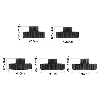 HARFINGTON Mod 1 M1 Pinion Motor Gear Set 5pcs 26T 27T 28T 29T 30T Fit 5mm RC Motor Shaft M1 Pitch Gears for RC Car, with Hex Key - style: 26T 27T 28T 29T 30T