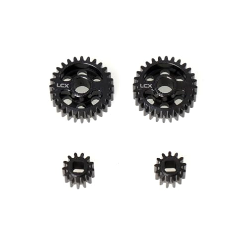 LCX Racing 1/8th RC Crawler Car Hard Steel Front Rear Axle Portal Drive Gear Set 32P 28T/13T for Axial AXP8 Gilamon 2.2，Upgrades Parts Accessories