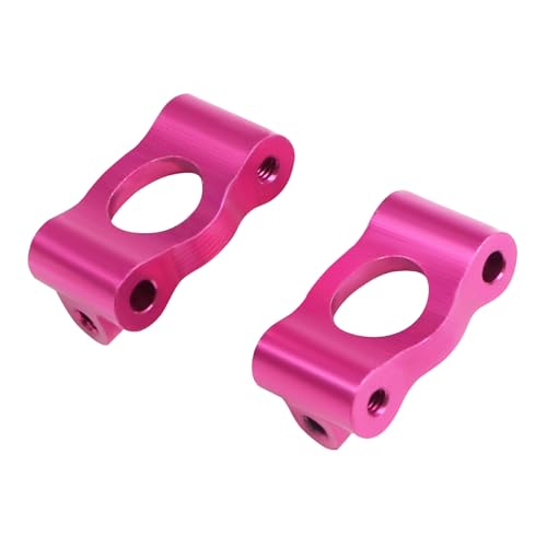 Metal Steering Knuckles C Hubs Suspension Arms CVD Shaft for 1/24 Losi Micro b Rc Car 2WD Buggy Chassis Plate Linkage Upgrades (Caster Blocks Pink)