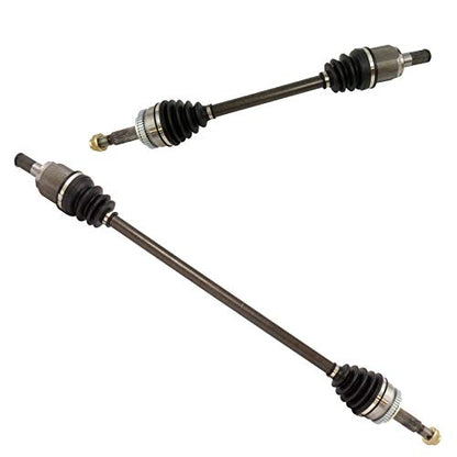 TRQ Front 2 Piece CV Axle Shaft Assembly Set | For 11-16 Hyundai Elantra 13 Coupe 13-17 GT Automatic Transmission Driver & Passenger Side - style: CSA73007
