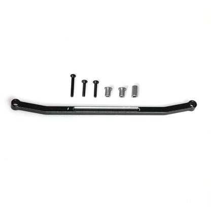 Aluminum Steering Pull Rod RC Upgraded Parts for LOSI 1/18 Mini LMT 4X4 Brushed Monster Truck RTR-LOS01026 RC Car, Black - color: Black Steering Rod