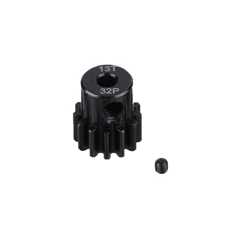 5Pcs Metal Steel 32P Pinion Gear Sets 13T 14T 15T 16T 17T with Hex Key for 1/10 Crawler Truck Traxxas Arrma HSP HPI AXIAL Tamiya LOSI RC Car Upgraded Parts (13T 14T 15T 16T 17T) - style: 13T 14T 15T 16T 17T