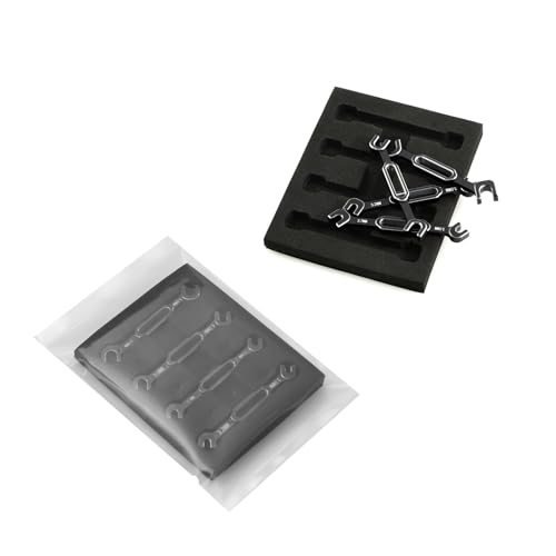 RC Car Wrench Remover Ball Breakers,4Pcs Wrench 3/3.2/3.5/3.7/4/5/5.5/6Mm Turnbuckle Nut Ball End Joint Remover Universal Tool for RC Car Drone Boat Ball Breakers (Black) - color: Black