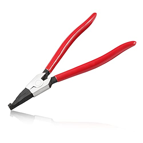 8-Inch Lock Ring Pliers Special Circlip Pliers Angle Tip | Retaining Ring Pliers, For Removing Installing Locking Rings, For Transmission Transfer Cases, Ring Opening Spreader - size: 8" Ultra Light