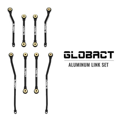 GLOBACT Aluminium Chassis Link Set for 1/18 Furitek FX118 Hobby Plus CR18P | High Clearance