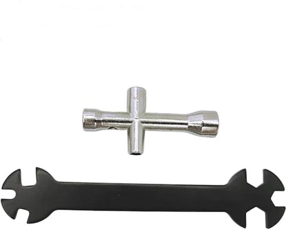 RC Cross Wrenches Glow Plug Socket Hex Driver Hexagon Spanner Tool | RC Wrenches 4mm 5mm 5.5mm 7mm and Turnbuckle Wrench with 8mm 10mm 12mm 17mm for RC Cars Wheel Repair Maintenance Tools