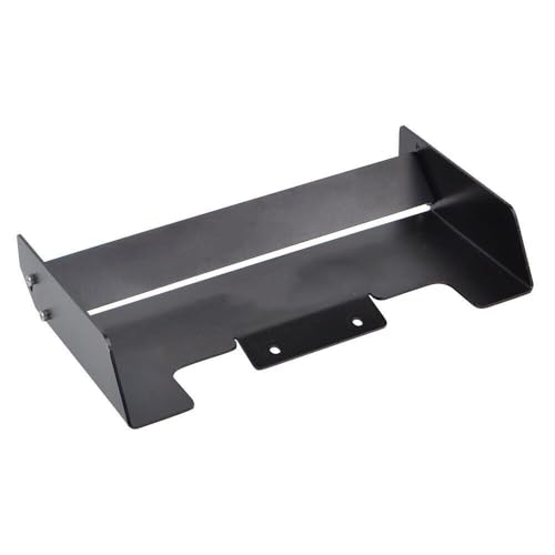 Metal Rear Wing for Tamiya 1/10 TT-02B DF-02 DT-02 RC Car Tail Wing Rear Spoiler Wing Parts (Black) - color: Black