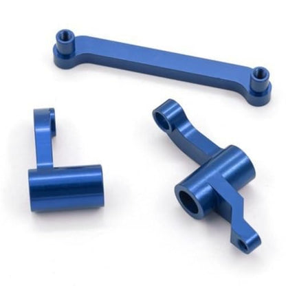 15Pc/Set Compatible with HAIBOXING 1/18 RC Car Parts, Metal Upgrade Parts Suspension Arm Steering Knuckle Wheel Hub Shock Tower for HBX 18859 18858 18857 18856 RC Cars Accessories (Blue) - color: Blue