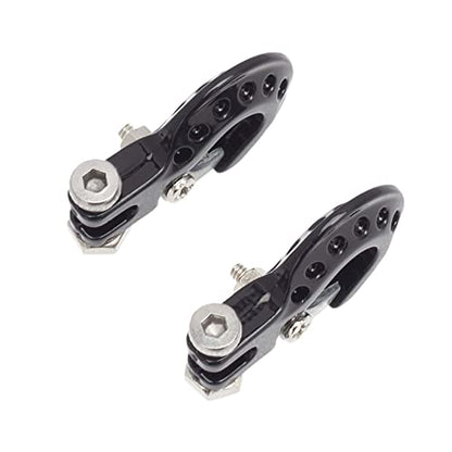 RC Crawler Winch Hooks, Metal Trailer Tow Hook for 1/10 RC Car SCX10 Tamiya CC01 D90 D110 TF2 TRX4 Accessories (B, Black) - color: B, Black