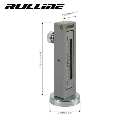 RULLINE Magnetic Camber Gauge for 11-25" Rims – 2Pk Alignment Tool | Magnetic gauge mounts to steel hubs/rotors. Measures camber angle. For DIY alignment on cars/trucks/RVs. 2-pack - size: 2 PACK