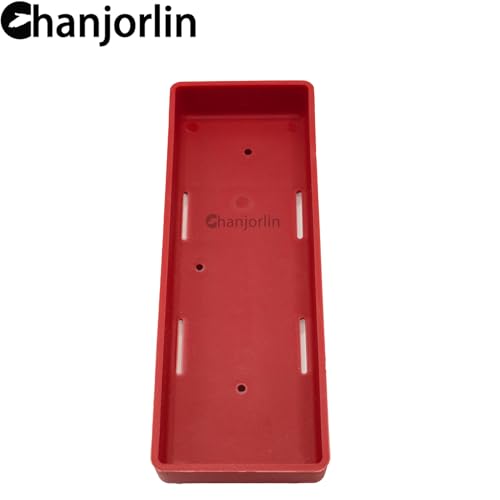 1/10 Crawler Car Battery Tray Case RC Hard Plastic Battery Box Accessories for 2S Lithium & 7.2V NiMH Battery Compatible with 1:10 Off Road Buggy Car Traxxas TRX4 Axial SCX10 II (Red) - color: Red