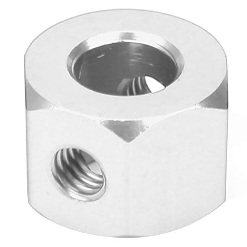 VGEBYRC Hex Extension, 5mm to 12mm Aluminum Alloy Wheel Extension Hex Drive Hub Adapter for RC Car WPL D12 RC Truck(Silver)