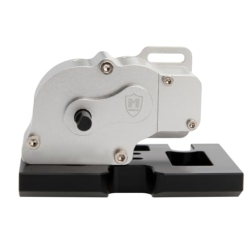 MEUS RACING V2 LCG Transmission Overdrive Gearbox for Axial SCX10 1/10 RC Crawler Upgrades (Silver) - color: Silver
