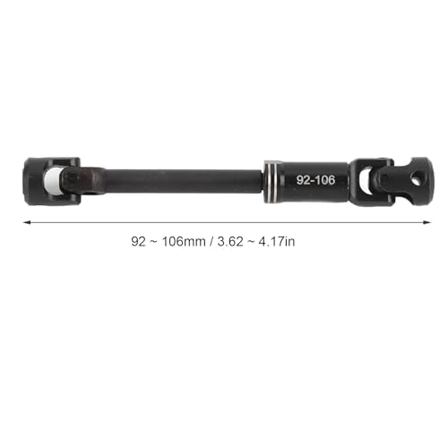 RC Drive Shaft, Metal RC Car Crawler Drive Shaft with Screws for SCX10 1/10 Cars (92-106MM - size: 92-106MM