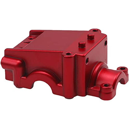 2Pack ShareGoo Metal Differential Gearbox Housing Cover Compatible with WLtoys 144001 124019 124018 1/14 RC Car (Red) - color: Blue