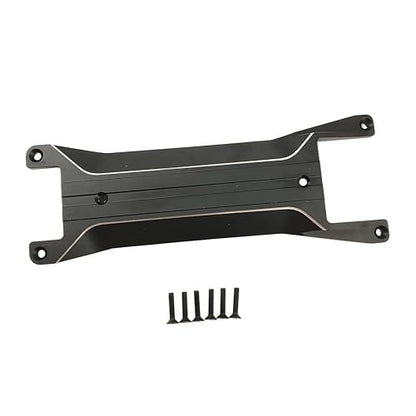 Aluminum Chassis Brace Plate for 1/16 Mini Maxx 4WD RC Truck (Black) | Monster Truck,Upgrade Parts,CNC Machined,High Strength,Precision Fit,Lightweight,Durable Aluminum - color: Black