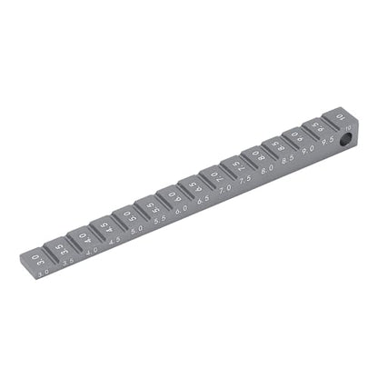 RC Ride Height Gauge 1/10, RC Camber Gauge Aluminum Alloy RC Ride Height and Camber Gauge Kit for 1/10 RC Drift Car, 0.1 to 0.4in Adjustment Range (Ti Color) - color: Ti Color