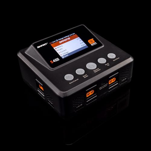 Spektrum S450 G2 AC/DC Smart Charger 4x50W Battery Charger, SPMXC3040
