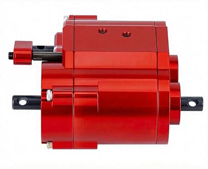 Full Metal 2 Speeds Transfer Case Gearbox Transmission Box Upgrade for Axial SCX10 RC4WD D90 1/10 RC Crawler