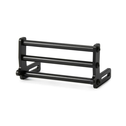 LCG Bumper Aluminum Alloy RC Front Bumper Bull Bars for 1/10 RC Crawler Gspeed SCX10 TRX4 Upgrade (Black)
