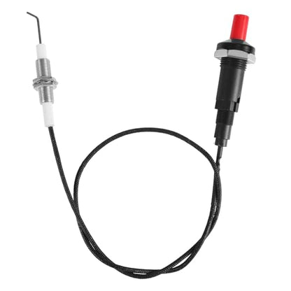 1pcs Piezo Igniter with Spark Ignition, Grill Igniter Replacement | Metal Propane Push Button Threaded Electrode for Gas Fireplace Oven Heater BBQ Torch Kitchen Outdoor Practical Accessories