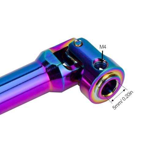 Stainless Steel 1/10 Driveshaft Colored Universal Joint for RC Crwaler SCX10 Gen8 TRX4 Upgrades LCG Chassis (75-103mm)