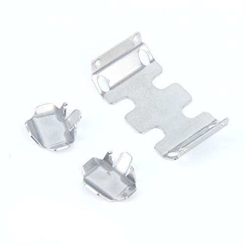 LCX Racing 1/24th RC Crawler Car Stainless Steel Skid Plate Axle Guard Protector, Skid Plate Armor & Axle Guard for Axial SCX24, Upgrades Parts Accessories
