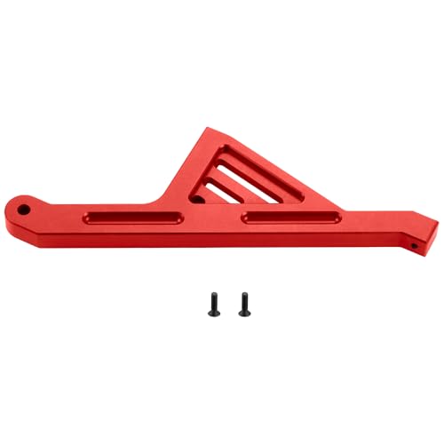 MOHERO Aluminum Alloy RC Rear Chassis Brace for 1/5 LOSI 5IVE-T 2.0 RC Truck Upgrade Part (Red) - color: Red - Rear