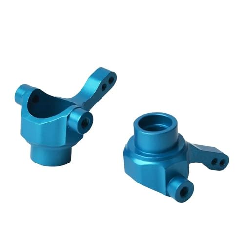 Front Steering Cup for Tamiya TT02B TT02BR TT-02B MS DF02 1/10 RC Car Aluminum Front Steering Knuckles Carrier Blocks (Blue) - color: Blue