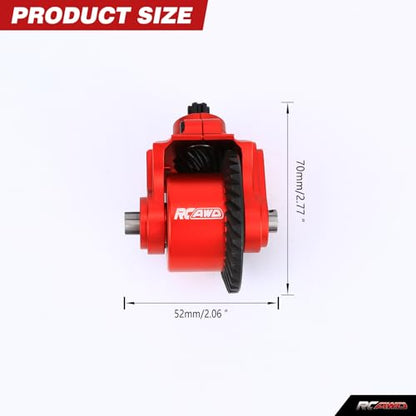 RCAWD 30K Oil, 20% Faster, 40CrMo Gear, Front Rear Diff Set 34T 13T, Enlarged Spiral Teeth for Big Rock, Granite, Senton, Vorteks, Typhon, Infraction, Vendetta 3S & Kraton Outcast Mojave 4S