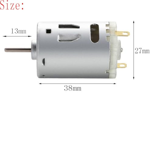 6-12V 10000RPM Mini DC Motor 380 High Torque Gear Motor for RC Boat Model Smart Cars DIY Toys - (1 PCS) - style: 380 DC Motor