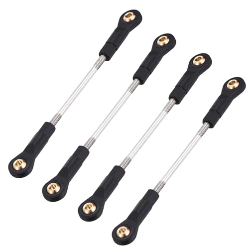 MECCANIXITY 2Pcs Adjustable Turnbuckles Camber Links, 84-94mm Turnbuckle Rod Steering Servo Linkage with M3 Ball Head Rod Ends for RC Car Replace Parts DIY - size: 84-94mm