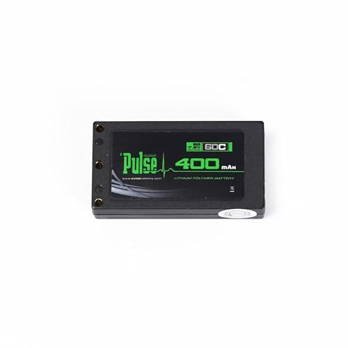 Helidirect Pulse 400mah 2S 7.6V 60C LiHV Hardcase Battery with XT-60 Plug Used for Mini Z, XBility 1, Drift, Micro B, Micro, Hobbyplus 1/24 Racing & Drift - Remote Control Car, RC Car Battery