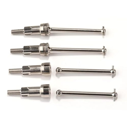 Compatible with ARRMA for Mojave for GROM RC Car Upgrade Modification Parts Accessories Drive Shaft CVD Steel Wheel Nut RC Car DriveShafts(Silver) - color: Silver