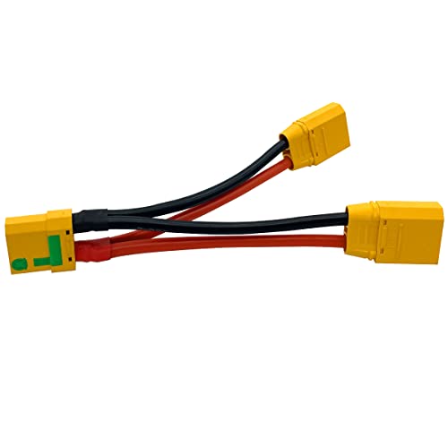 XT90S XT-90 Plug Parallel Battery Connector Cable XT90 Connector Style Parallel Y-Harness for Quadcopters Multirotors RC LiPo Battery - style: XT90S Parallel Connector