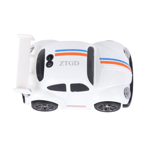 Remote Control Car Toy 3 Modes Smart Sensor Escaping Following Beetle Car Toddlers Boys Educational RC Drift Stunt Vehicle with Sound Light 5.12 Inch Size Blue CompactWhite - color: White