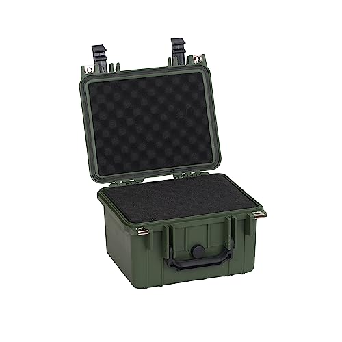MEIJIA Portable All Weather IP67 Waterproof Camera Case,hard case with Customizable Fit Foam,Fit Use of Drones,Camera,Equipments,10.62 x9.68x6.87inches(Green) - color: Green, size: 10.62 x 9.68 x 6.87 inches