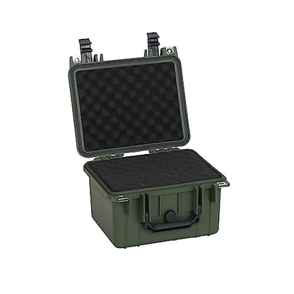 MEIJIA Portable All Weather IP67 Waterproof Camera Case,hard case with Customizable Fit Foam,Fit Use of Drones,Camera,Equipments,10.62 x9.68x6.87inches(Green) - color: Green, size: 10.62 x 9.68 x 6.87 inches