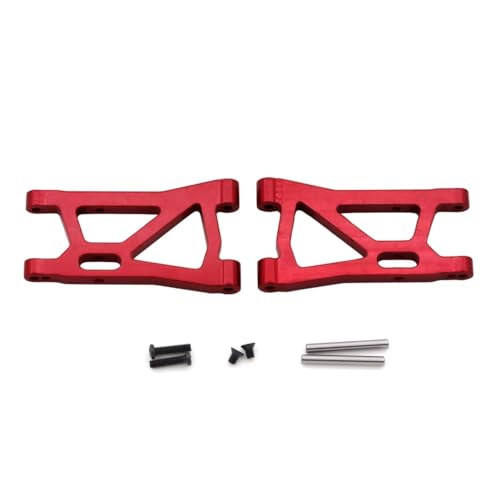 for Buggy for Remo for Hobby Smax 1631 1635 1651 1655 1/16 Metal for Swing Arm Axle Mount C Base Steering Group Cup RC Car Upgrade Parts RC Car Parts(Red,Swinging arm) - color: Red, size: Swinging arm