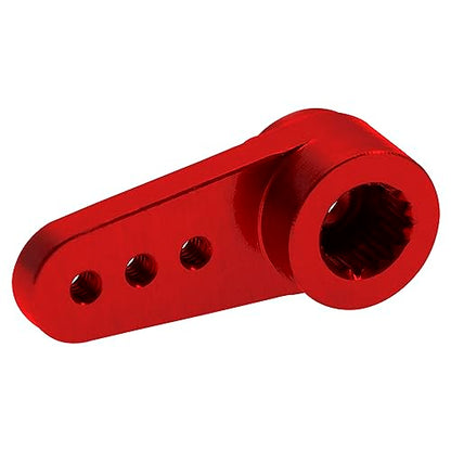 3Pack Aluminum 15T Servo Arm RC Mini Servo Horns Compatible with Emax ES08MA Servo Fit for Axial SCX24 1/24 RC Crawler (Red) - color: Red