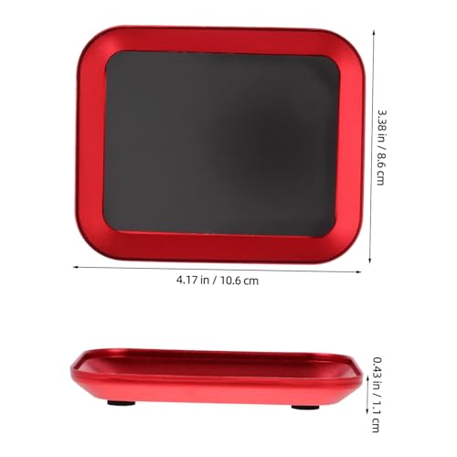 BETOOKY 2pcs Red Aluminum Alloy Magnetic Parts Tray Screw Storage Bowl for Small Metal Parts Rc Car Repair Tool Organizer Bolts Pins Washers Holder