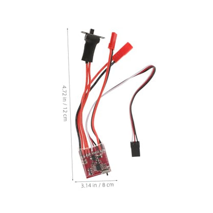 Luxshiny 30A Brushed ESC with Brake for RC Cars and Boats Dual Way Speed Controller for Enhanced Performance in DIY Projects Compatible with RC Tanks and Crawlers