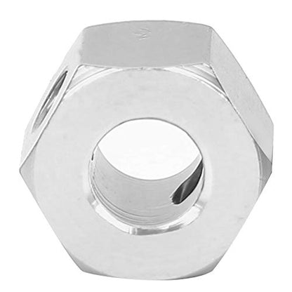 VGEBYRC Hex Extension, 5mm to 12mm Aluminum Alloy Wheel Extension Hex Drive Hub Adapter for RC Car WPL D12 RC Truck(Silver)